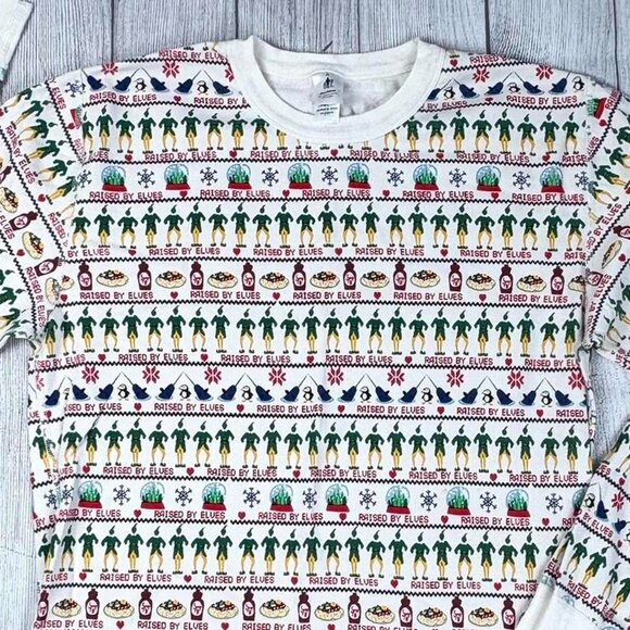 Hanna Andersson 100% Organic Cotton ELF Christmas Pajama Top Adult XL - Picture 2 of 7
